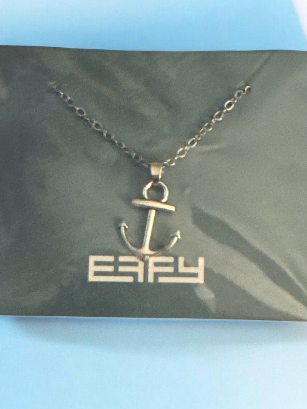 Effy Silver Anchor Pendant Necklace